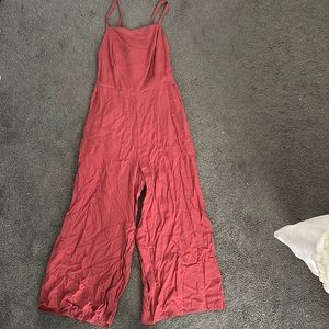 old navy xs pinkish-red jumpsuit